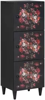 vidaXL Stauraumschrank Massivholz Mango, mehrfarbig, 40x33,5x110cm (4018729)