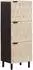 vidaXL Highboard mit Tür, weiß gewaschen, 40x33x110cm (4017893)