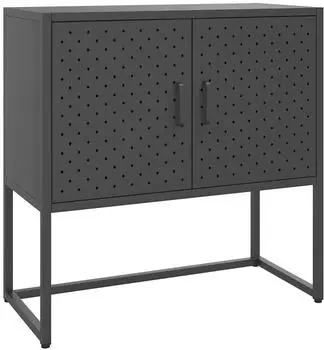 vidaXL Sideboard anthrazit 75x35x75cm Stahl