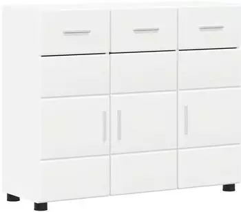 vidaXL Florin Sideboard mit T&uuml;r, wei&szlig;, Holzwerkstoff, 88,5x30,5x73cm (880311)