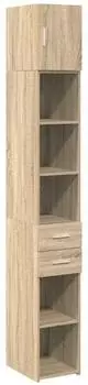 vidaXL Schlanker Hochschrank Sonoma-Eiche 30x42,5x225cm Holzwerkstoff
