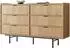 Mirjan24 Edison 6S Kommode 6 Schubladen, Metallfüße, 150x90x40cm (Edison 6S)