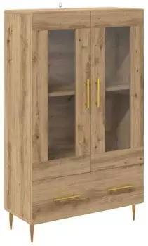 vidaXL Highboard mit Schubladen, Artisan-Eiche, 69,5x31x115cm (882515)