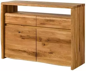 Massivmoebel24 Pure Oak #103 Sideboard Wildeiche massiv, natur ge&ouml;lt, 131x45x96cm (38-312-876-0103)