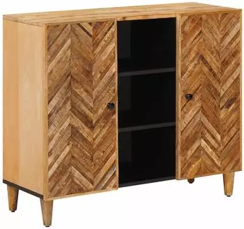 vidaXL Stauraumschrank braun 90x33,5x75cm Massivholz Mango (4018944)