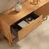 Idimex Adamo Sideboard 145cm Massivholz, Eiche, Lamellenschiebetür