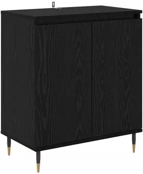 vidaXL Sideboard schwarz Eichen-Optik 60x35x70cm Holzwerkstoff (882597)