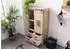 Massivmoebel24 Railway Highboard Mangoholz massiv whitewash 90x45x150cm (09-330-772-2012)