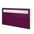 Vladon Valencia Sideboard 3 Türen, weiß matt/Brombeer hochglanz, 155x92x40cm (800000661296)