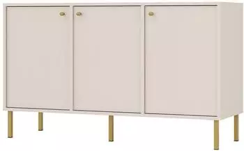 Selsey Oktio Sideboard 3-t&uuml;rig, sandbeige, 124,5cm (Oktio)