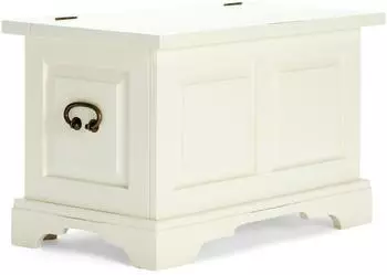 Woodkings Catana Sitztruhe mit Deckel, Pinie weiß, MDF, 80x50x44cm (A00001365)