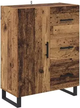 vidaXL Sideboard Altholz-Optik, Verbundholz und Eisen, 69,5x34x90cm (881540)