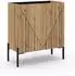 xonox.home Neo Sideboard Evoke Eiche / schwarz, 80x91x40cm (X6XJ7901)