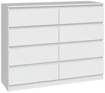 OEM Malwa M8/120 Kommode, weiß, 120x40x97cm (M8 120 BIEL KPL)