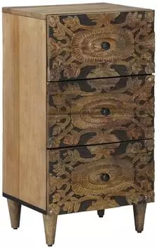vidaXL Sideboard braun 40x33,5x75cm Massivholz Mango (4018355)