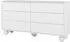 Beautysofa Kommode ADEL 6 Schubladen, Push-to-Open, weiß, 154cm