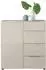 Sconto Kommode SANTORIN 90x99cm, Cashmereglas, 4 Schubladen, Soft Close
