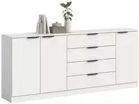 Sideboard Kopenhagen &brvbar; wei&szlig; &brvbar; Ma&szlig;e (cm): B: 185 H: 80