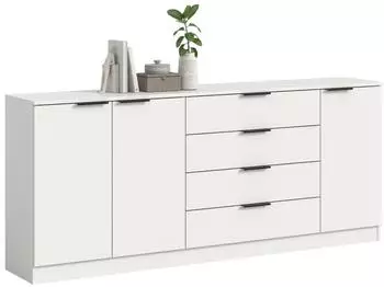 xonox.home Kommode Kopenhagen 3 mit 4 Schubk&auml;sten, wei&szlig;, 185x80x35cm