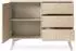 Masseno Foresta Kommode 3 Schubladen, 1 Tür, beige, 106x38x80cm (KSZD106)