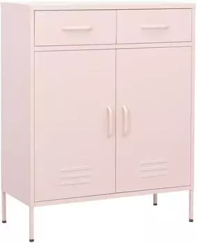 vidaXL Lagerschrank rosa Stahl 80x35x101,5cm (336157)