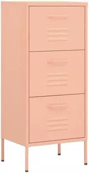 vidaXL Lagerschrank rosa 42,5x35x101,5cm Stahl (336184)