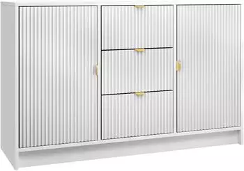 Mirjan24 Tireno 2D3SZ Kombikommode 2 Türen, 3 Schubladen, geriffelte Fronten (2D3SZ)