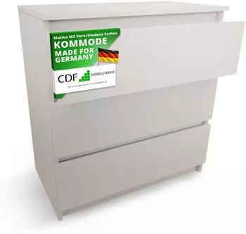 CdF Aster T3 Kommode 3 Schubladen, beige, 77x70x40cm (M-MP-K-MAL-M3-KASZ)