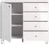 xonox.home Prisma Highboard weiß Hochglanz, 110x96x40cm