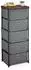 Relaxdays Kommode 5 Stoffschubladen, Holzoptik, 105x43x33cm, grau/braun (10050558)