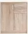 Stella Trading Optimus Kommode Sonoma Eiche, 74x86x35cm, 2 Türen, 2 Schubladen