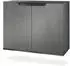 Vladon Sylt V3 Kommode 2 Türen, Anthrazit matt / Beton Dunkel Optik, 92,5x73,5x35cm (50029117)