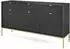 Masseno Stellare Sideboard 3 Schubladen, 3 Türen, 154x83x39cm, schwarz/gold (NOVA KOMODA KSZ154 ZŁOTY STELAŻ CZARNY)