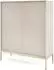 Selsey Vellore Highboard 2-türig, 6 Fächer, greige, goldfarben, 104x125cm