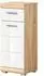Inn.Furn Mambo Badschrank weiß Hochglanz / Eiche Sonoma, 37x88x31cm