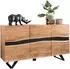 Wohnling Sideboard Akazie Massivholz Baumkante 148x85x43cm