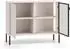 Selsey Barnee Sideboard mit beleuchteter Glasvitrine, kaschmir, 107cm