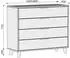 Beautysofa HOME 4S Kommode mit 4 Schubladen, 80cm, Kaschmir