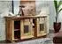 Massivmoebel24 Railway Sideboard Massivholz Mango, natur lackiert, 128x45x70cm (09-330-772-0003)