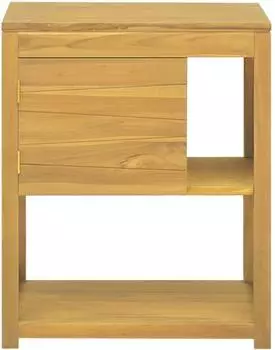 vidaXL Badezimmerschrank 60x40x75cm Teak Massivholz