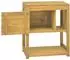 vidaXL Badezimmerschrank 60x40x75cm Teak Massivholz