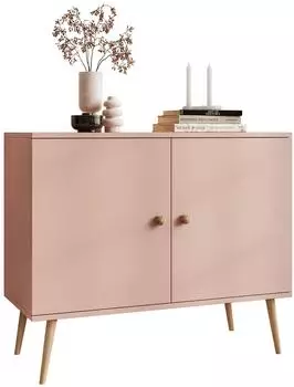 Lookway Harmony Kommode 2-türig, Holzwerkstoff, natürlich rosa, 100x85x42cm (800001754801)