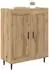 vidaXL Vitrine Handwerks-Eiche 69,5 x 34 x 90 cm