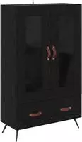 vidaXL Highboard Schwarz Eichen-Optik 69,5 x 31 x 115 cm