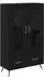 vidaXL Highboard schwarz Eichen-Optik 69,5x31x115cm