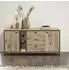 Wohnconcept Ruben Sideboard 180x86x49cm Holzwerkstoff/Metall, Eiche/schwarz
