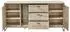 Wohnconcept Ruben Sideboard 180x86x49cm Holzwerkstoff/Metall, Eiche/schwarz