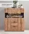 Wohnconcept Donna Highboard Wildeiche Massivholz/Echtkork, 122x144x42cm (WINBURG)