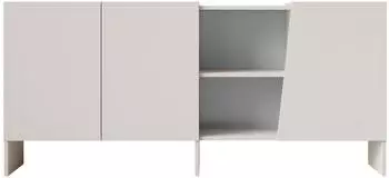 Mirjan24 Edego 160 3D Kommode mit 3 Drehtüren, 160x73x40cm, Kaschmir (Edego 160 3D)