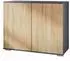 Vladon Skadu V3 Kommode 2 Türen, anthrazit matt / Eiche Natur, 92,5x75,5x35cm (50028830)